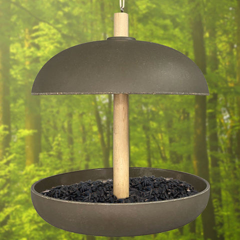 Eco-Friendly Covered Platform Bird Feeder Flying Colors