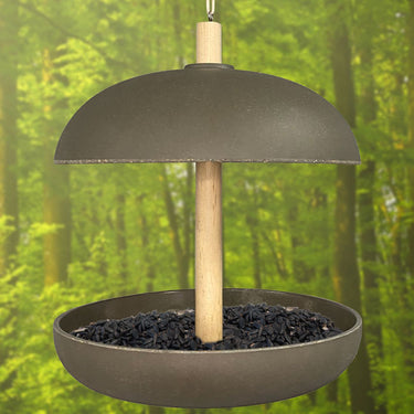 Eco-Friendly Covered Platform Bird Feeder Flying Colors