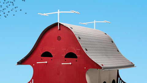 S&K Purple Martin Barn, 16 Room Flying Colors