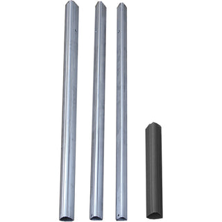 S&K Telescoping Aluminum Tri-Pole with Ground Socket, 15' Flying Colors