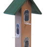 Songbird Essentials Tube Feeder with Tray, Green and Brown Flying Colors