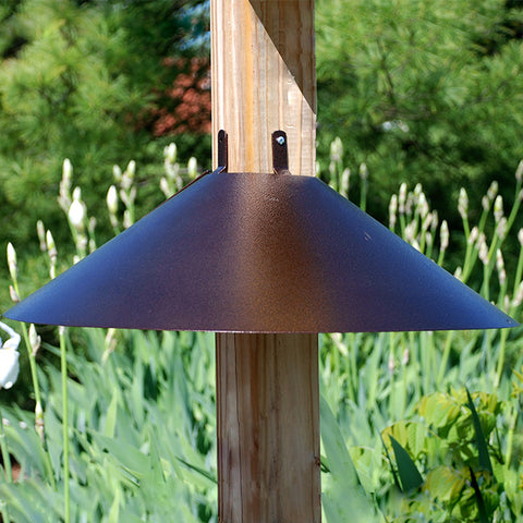 Woodlink Post Mount Squirrel Baffle, Bronze, 22" Flying Colors