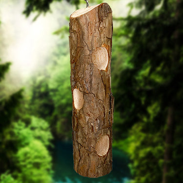 Cedar Suet Log Feeder by Prime Retreat Flying Colors